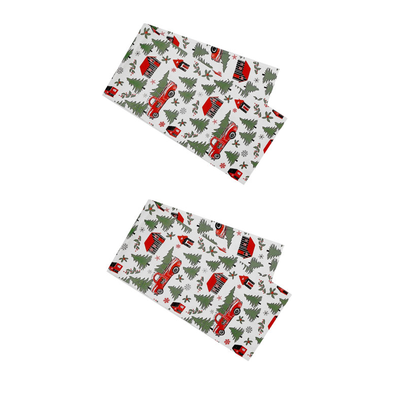 Tapis de couloir en coton (54 po) (camion de campagne) - ensemble de 2