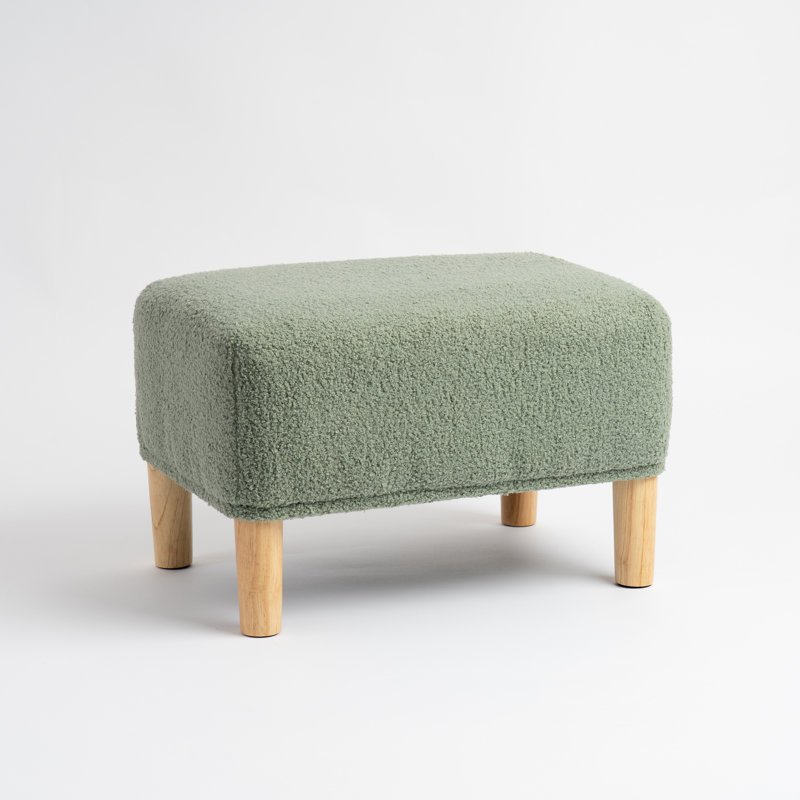 Boucle Foot Stool, Green