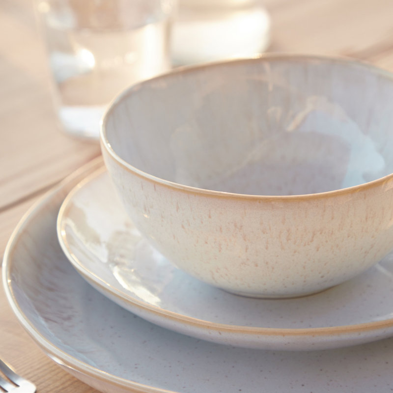 Eivissa Stoneware Soup Bowl, Sand Beige