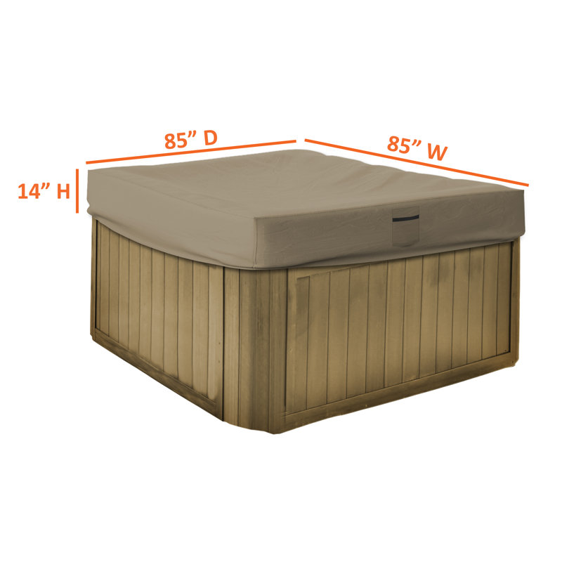 Covers & All Square Hot Tub Cover, 35.6cm H x 215.9cm W x 215.9cm D