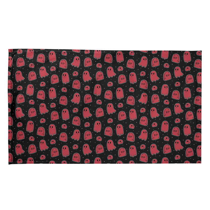Mcguinness Tea Towel Kitchen Towel, Red, Poly Twill