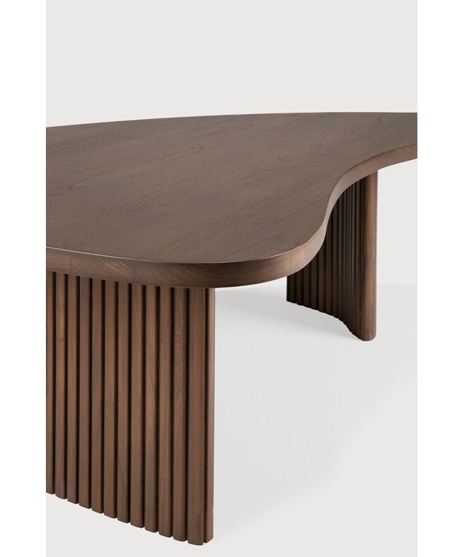 Boomerang Solid Wood Coffee Table, Brown