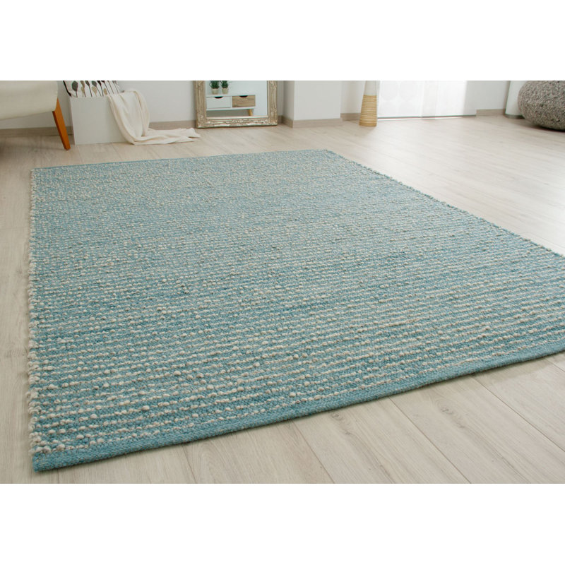 Jeremy Striped Wool Hand Woven Area Rug, Rectangle 200 x 200cm