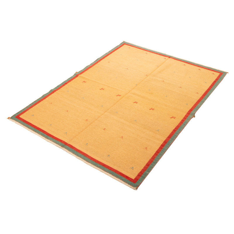 Tapisserie Kashkuli kilim orange 5 pi 5 po x 7 pi 5 po