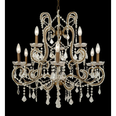 Lustre en cristal ET série 9-lumière