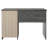 43 INCH WRITING DESK WITH CABINET IN DARK GREY-1653591635