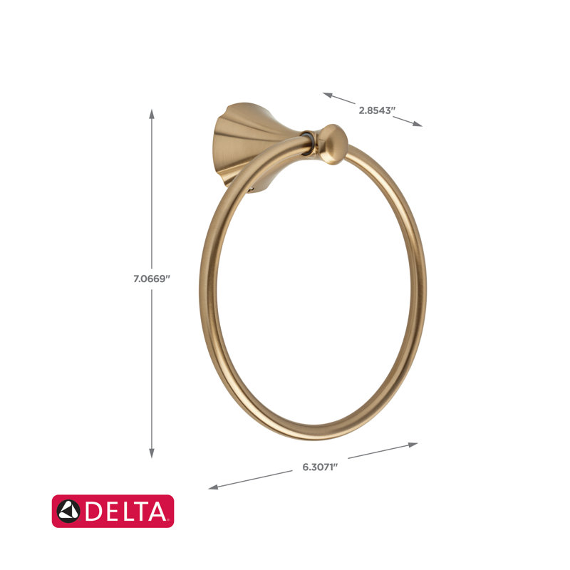 Addison Towel Ring, Brilliance Champagne Bronze