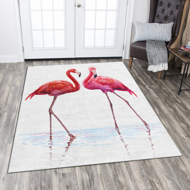 Non-Slip Area Rug, 100% Polyester, 47.2 x 70.9 inches | Raschel Knitting, Pile Height: 0.4 inches | Woven Carpet with Felt Dot Underside, Machine Washable | Stylish Digital Print Design for Home Decor