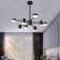 10 - Light LED Sputnik Modern Linear Chandelier