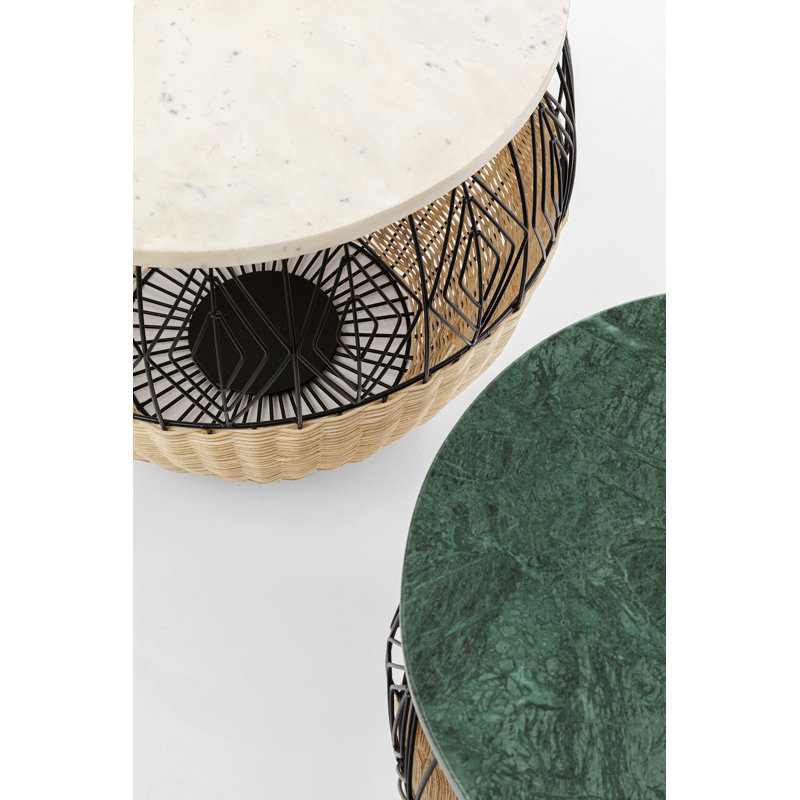 Marble Top Frame End Table