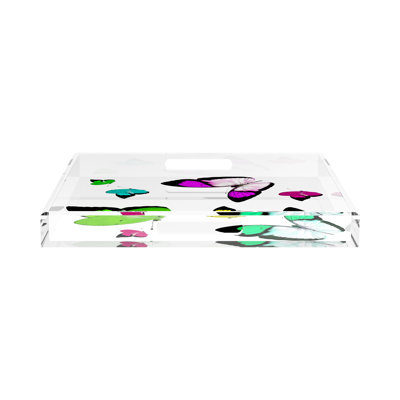 Butterflies Acrylic Decorative Tray