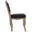 Chaise d'appoint capitonnée fleurie en chêne rustique Fleur-19072351