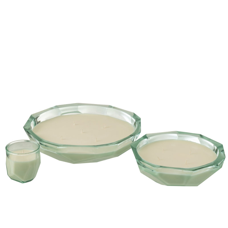 9 cm H Tabletop Dish, Light Green