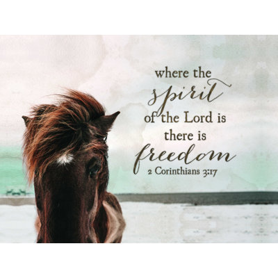 Spirit Spirit Horse - art textuel sur toile tendue