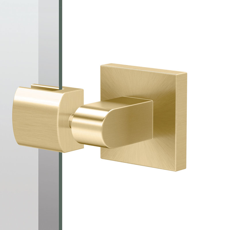 Elevate Frameless Oval Wall Mirror | Bathroom Vanity Pivoting and Beveled Mirror, 32" H x 28.5" W, Brushed Brass