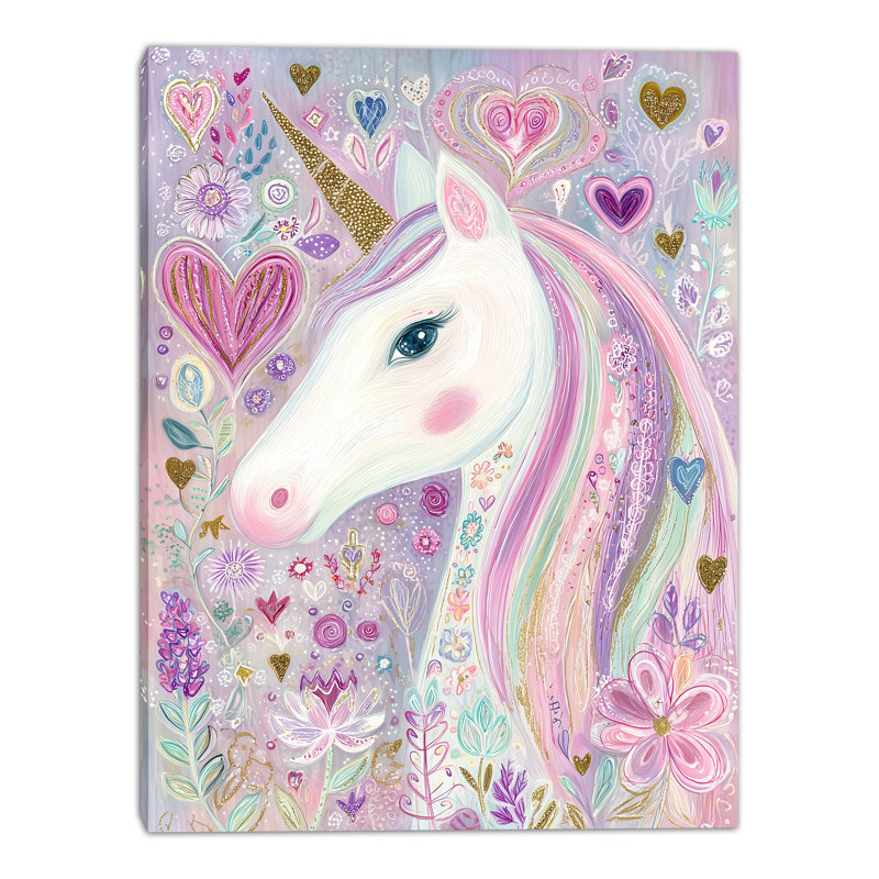 «Heart Mane», art mural sur toile tendue, L 16 po x H 24 po x P 1,5 po