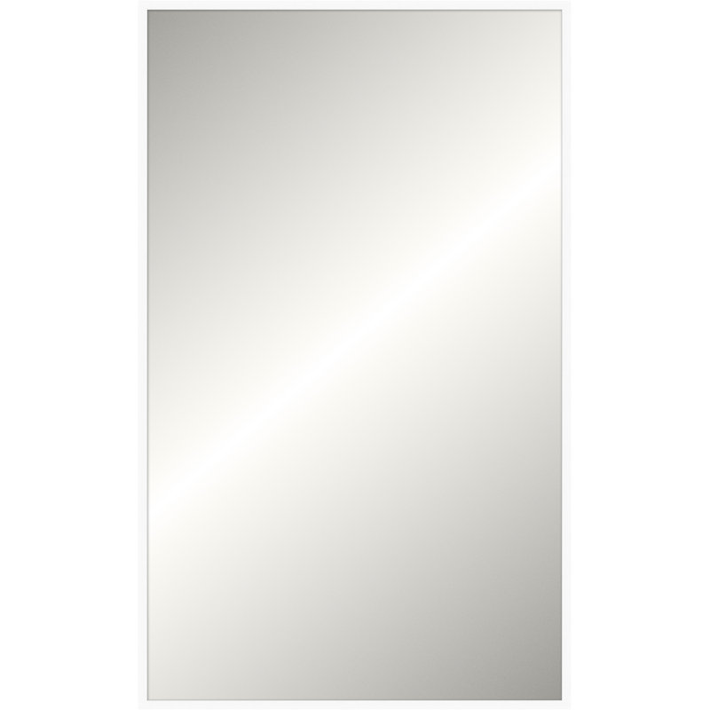 Miroir Davenport, Blanc mat, Non biseauté