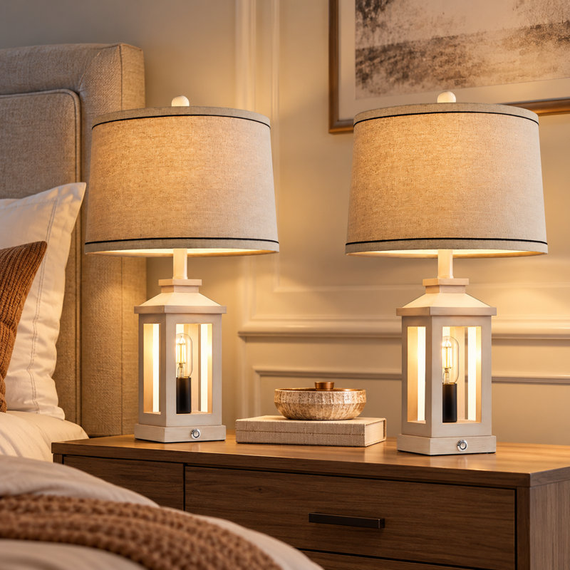 Ensemble de 2 lampes de table Farmhouse