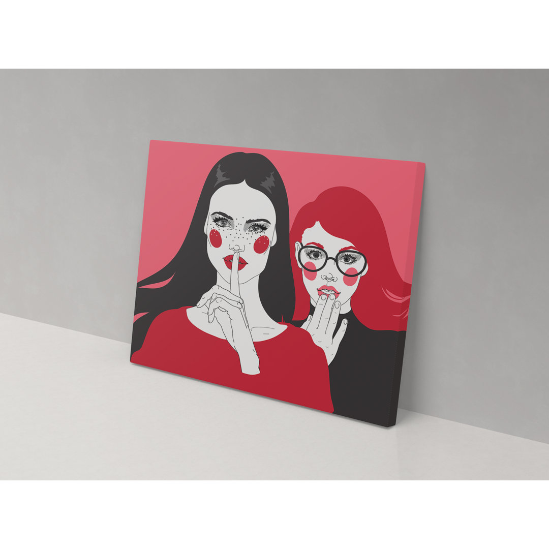 Blush Duo - Wrapped Canvas Graphic Art