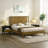Ethan Solid Wood Platform Bed with Headboard, Rustic Bed Frame-652529527-659914696