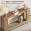 Console de style maison de campagne 70,9 po extra-longue - Canapé d'entrée en bois étroit derrière le canapé