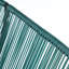 Canapé de patio en osier avec structure en fer-2080109808