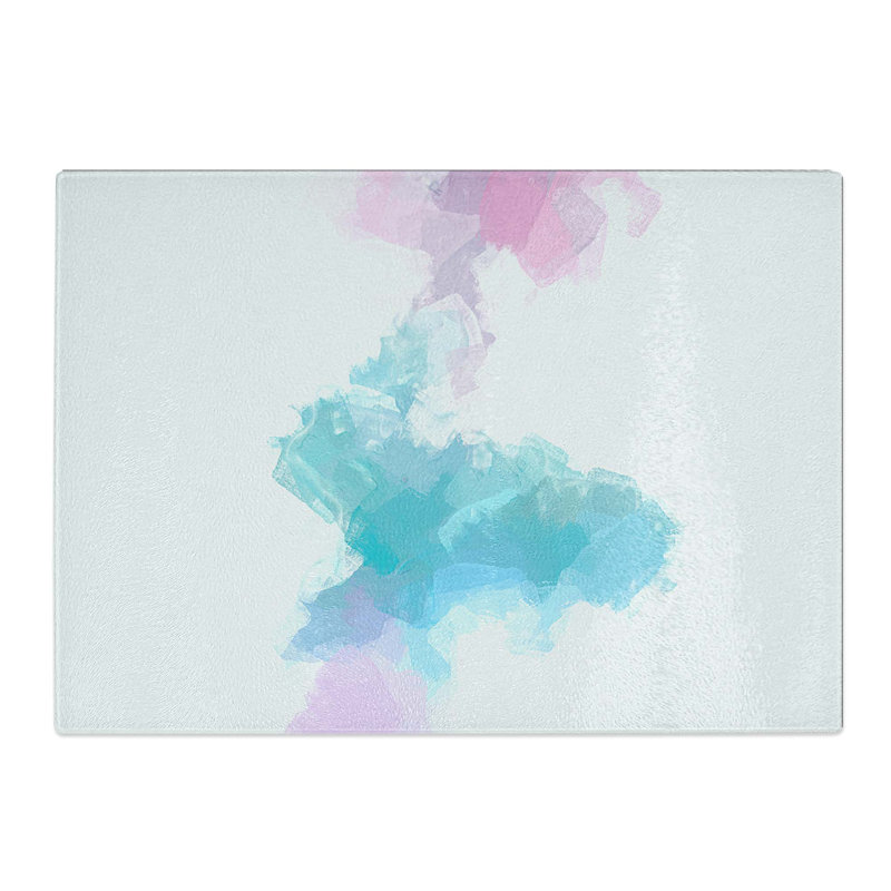Tempered Glass Wonders of Colour in Abstract Chopping Board, 28.5 cm W x 20 cm L