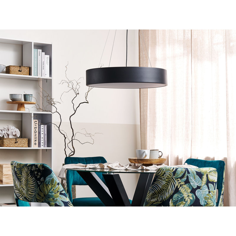 Cahaba - Light LED Drum Pendant, Black