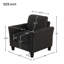 Canapé simple avec accoudoirs Living Room Furniture-605935238
