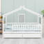 Lit en forme de maison avec tiroirs intégrés-1613670270