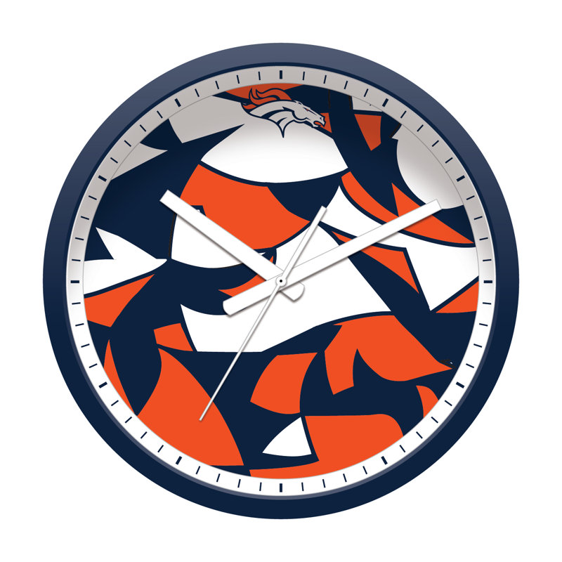 16" Wall Clock, Dever Broncos