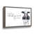Gray/White Floater Framed