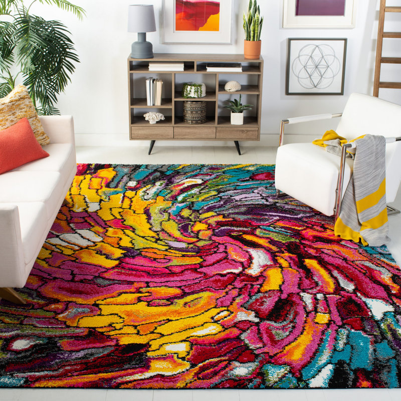 Cleveland Performance Abstract Rug, Rectangle 4' x 6'