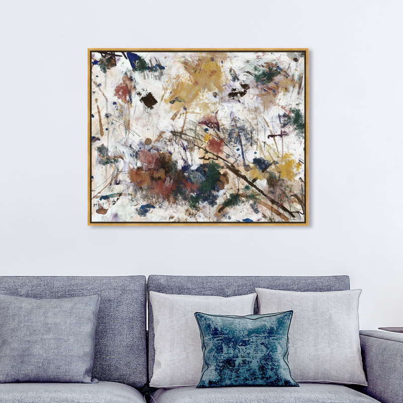 Elegant Bold Paint Splatters Print by Oliver Gal, 36" H x 45" W, Wrapped Canvas