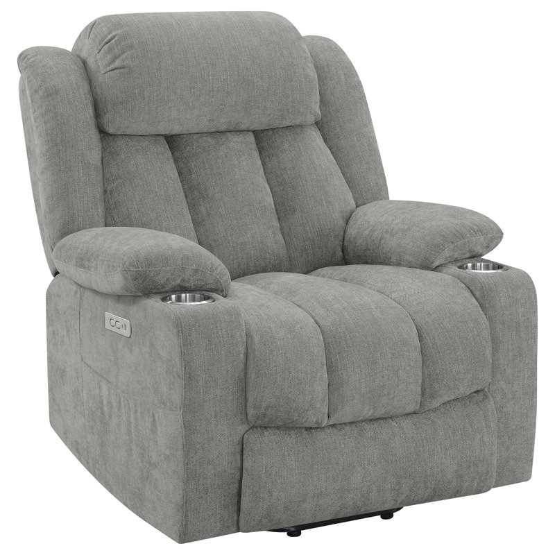 Fauteuil inclinable électrique relevable Beca Grey, Gris