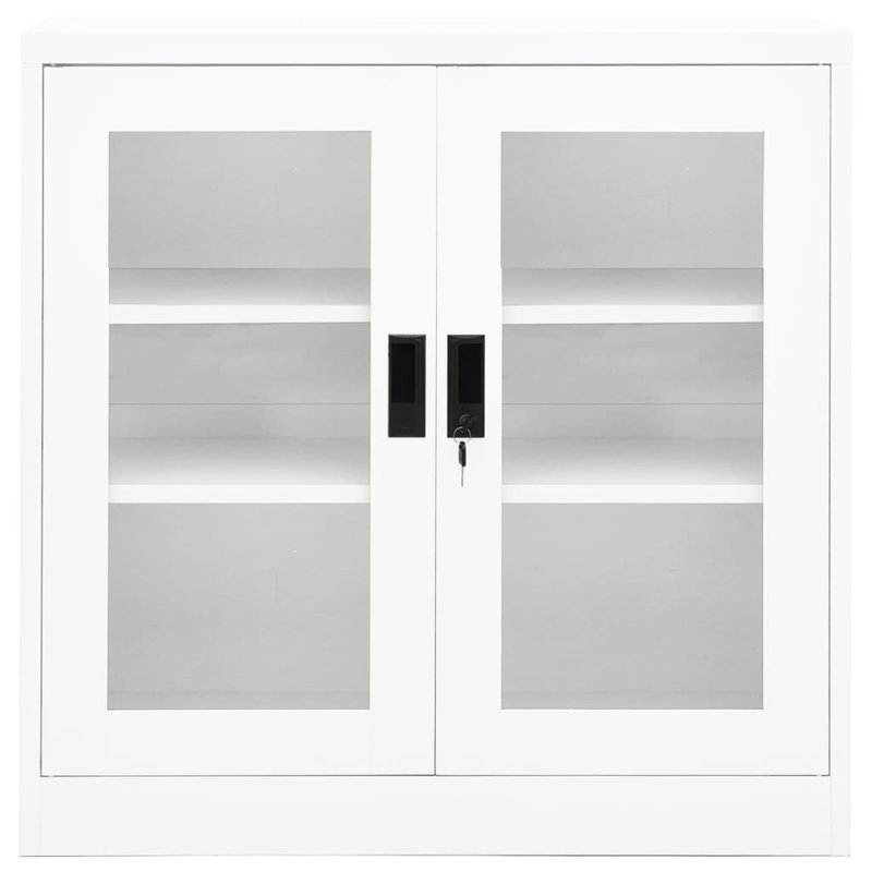 Armoire de bureau en acier 35,4 po x 15,7 po x 35,4 po, Anthracite
