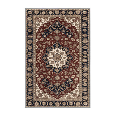 Machine Washable Persian Gray Area Rug