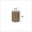 Ensemble de 3 tables basses rondes en bois, tables de bout et supports à plantes avec finition en bois rustique pour une décoration polyvalente