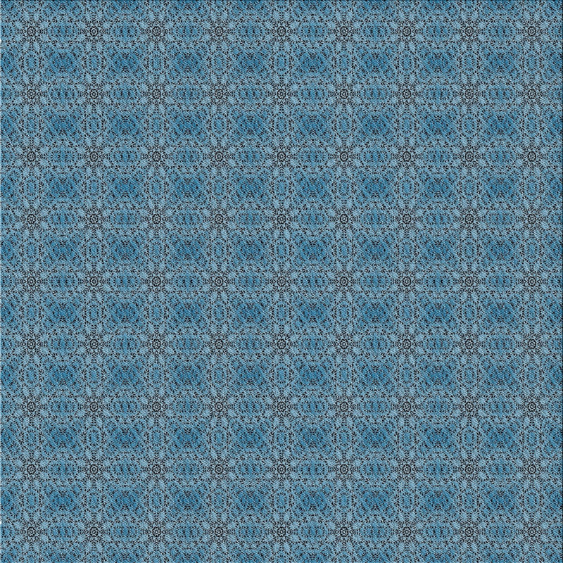 Tapis de zone bleue à motifs, Carré 5 pi