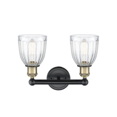Éclairage pour meuble-lavabo à 2 lumières 14,75 po Radegonde