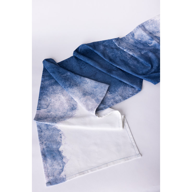 Aurora Ombre Table Runnner, Navy