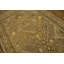 Tapis brun antique à motif géométrique noué à la main Khotan Allover