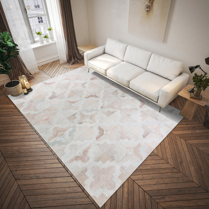 Chenille Patchwork Indoor / Outdoor Rug, Rectangle 1'8" x 2'6"