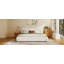 Queen Size Murphy Bed Wall Bed With Cushion,White