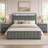 Nightstand Set Of 2，Upholstered Nightstands With 2-Drawer And Nailhead Trim For Bedroom, No Assembly Required-184363608-184363610