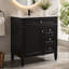Meuble-lavabo de salle de bain de 30 po sans lavabo supérieur, armoire de rangement moderne avec 2 tiroirs et un tiroir rabattable (BASSIN INCLUS)-135276503