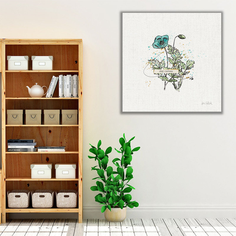 «Thoughtful Blooms II Curious», reproduction d'art sur toile, H 40 po x l 40 po