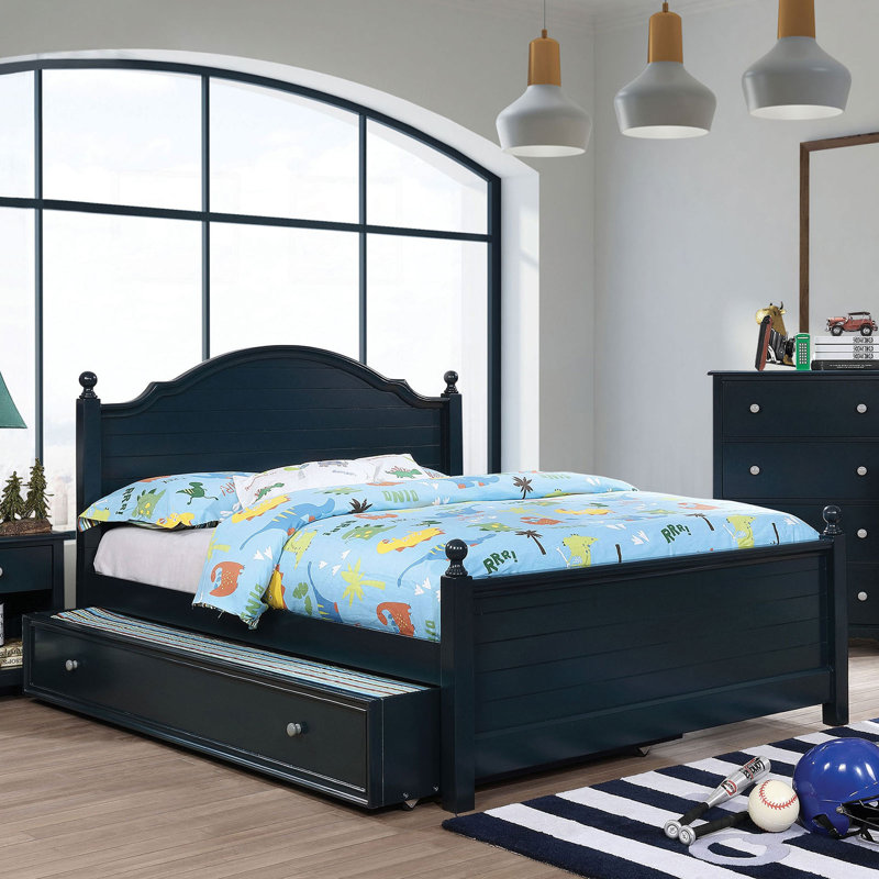 Deegan Kids with Trundle, Blue, Full
