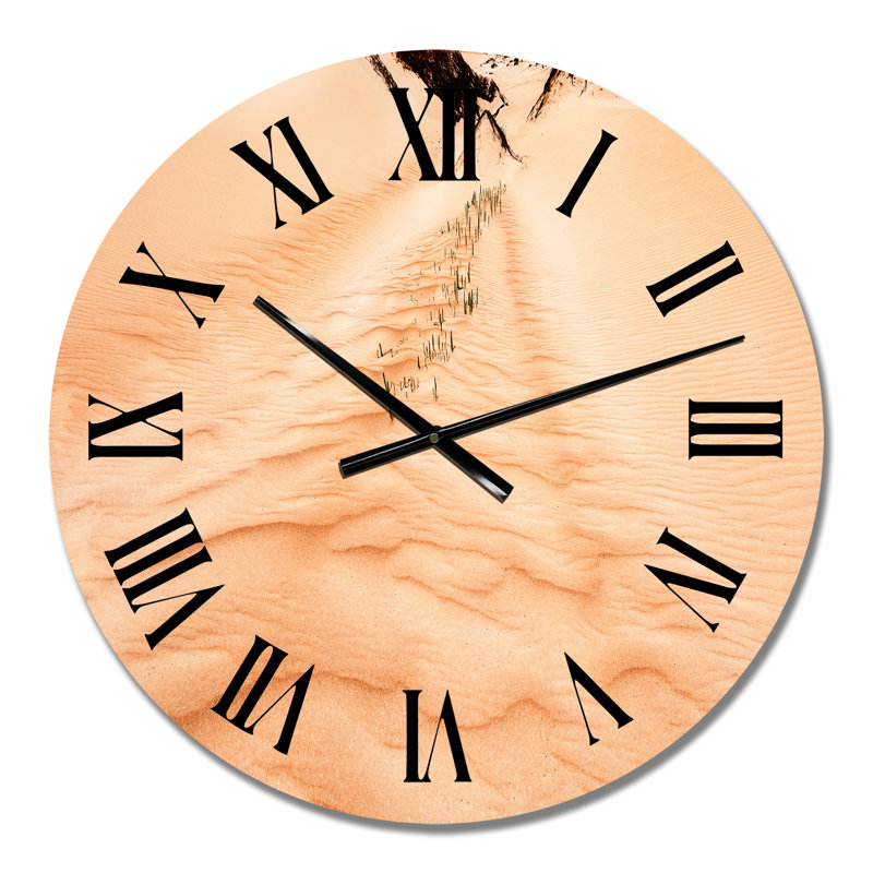 Rippled Sand in The Desert Ii - Horloge murale traditionnelle, Petit