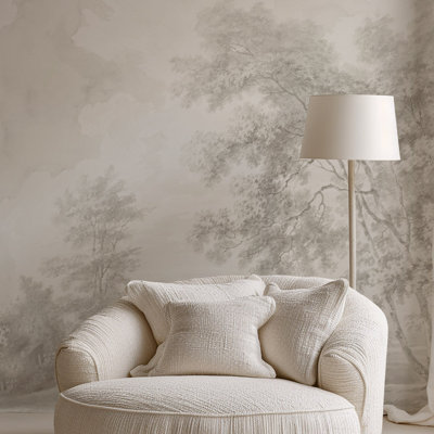 Romantic Victorian Trees Wallpaper